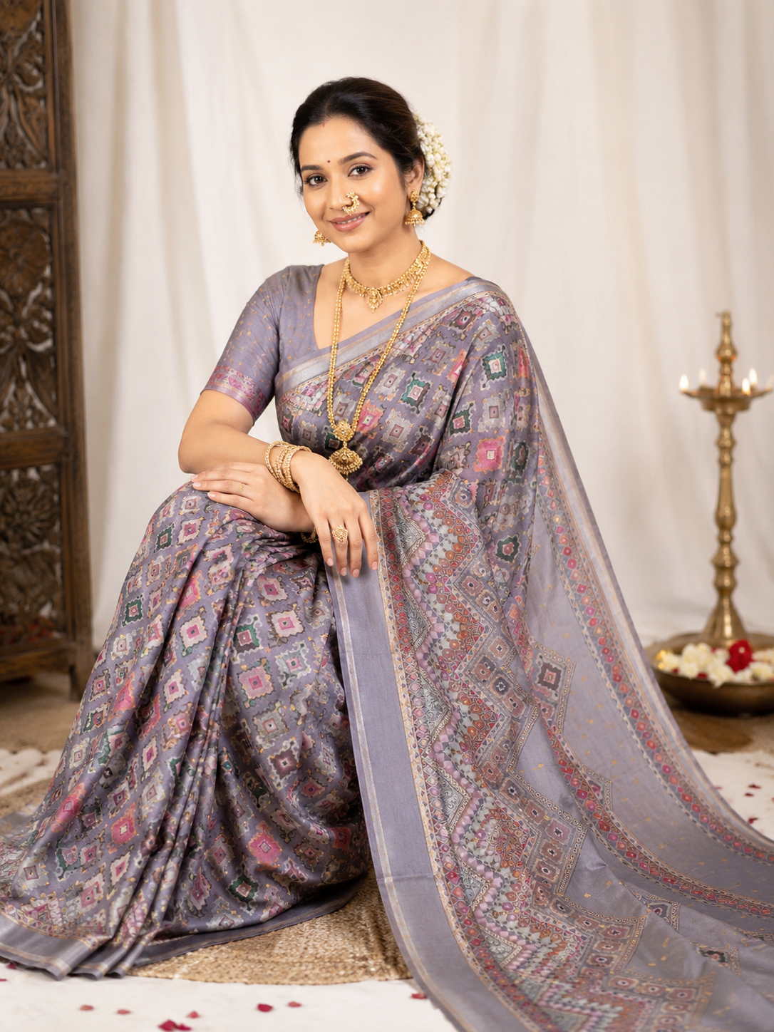 Paper Silk Satyapole Sarees