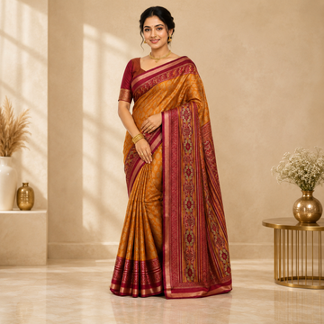 Elegant Indian woman in sari